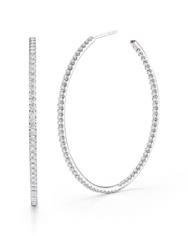 The Perfect Diamond Hoop® Xx Large Inside Outside Open Earrings