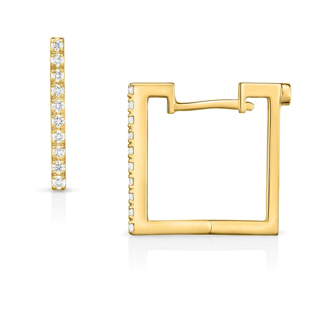 Classic Diamond Square Earrings