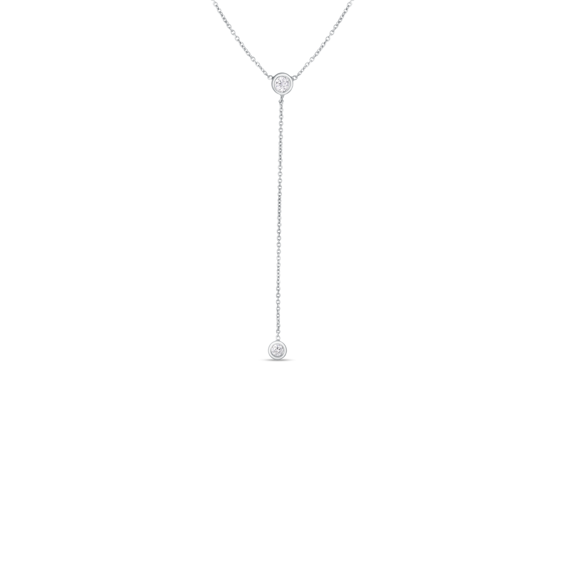 Diamonds By the Inch Dangle Bezel Necklace