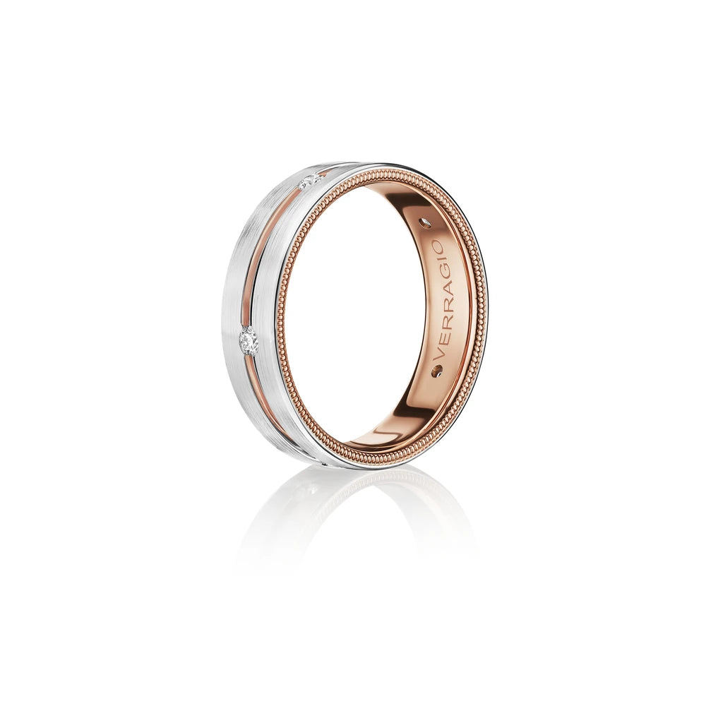 Vwd 6921 14K Two Tone White Gold Rose Gold