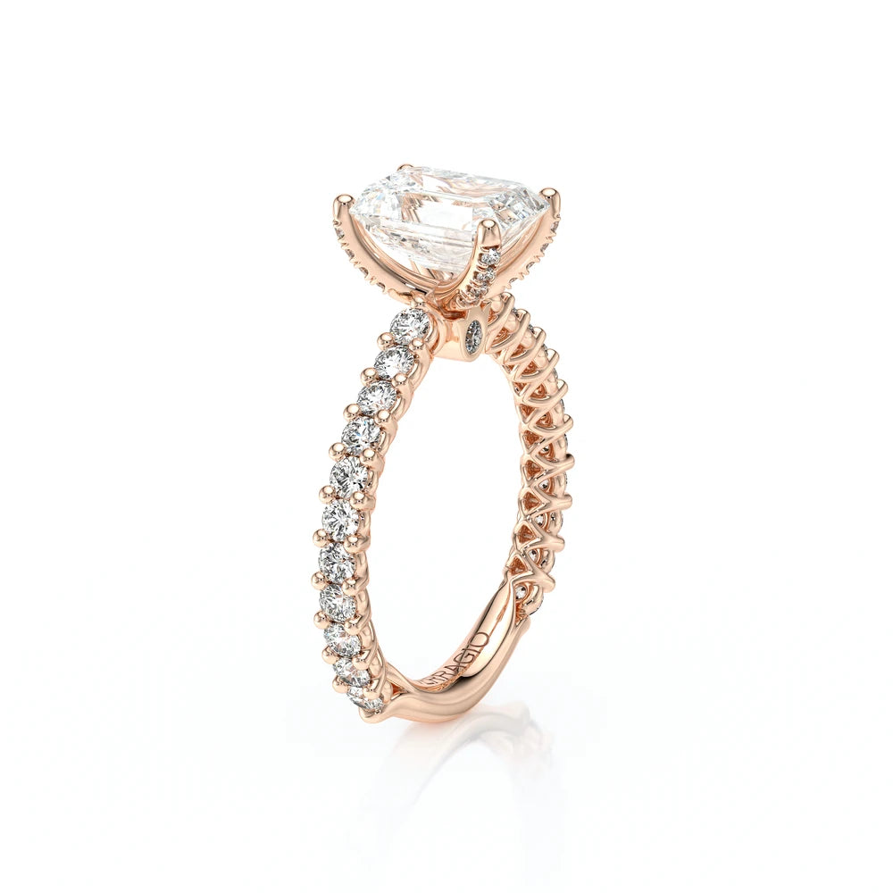 Lumino 801Emd4 20 18K Rose Gold Emerald
