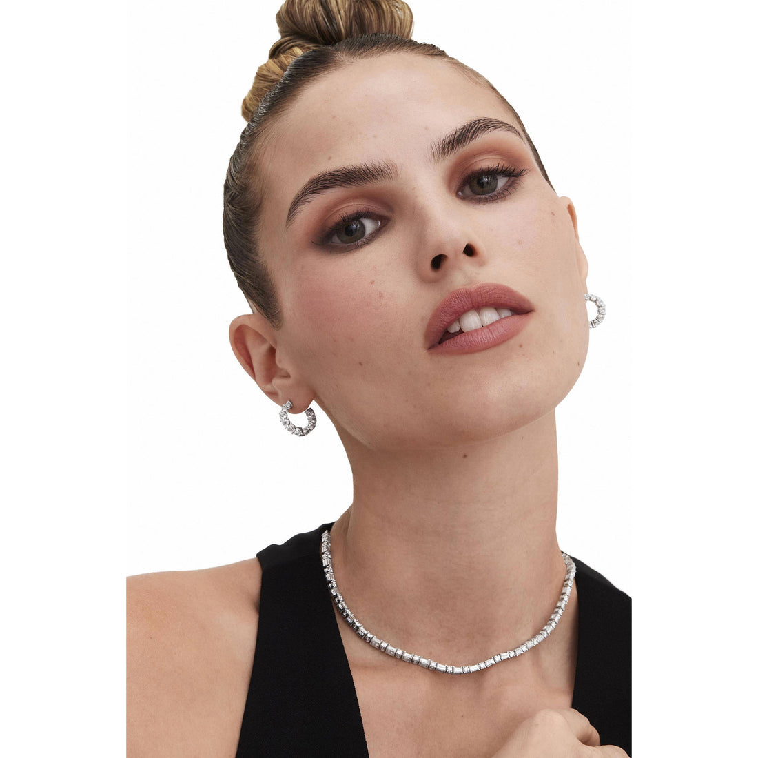 Diamond Huggie Earrings