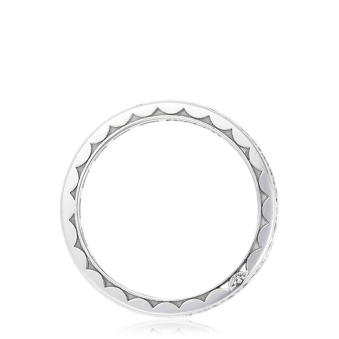 Channel Set Wedding Band