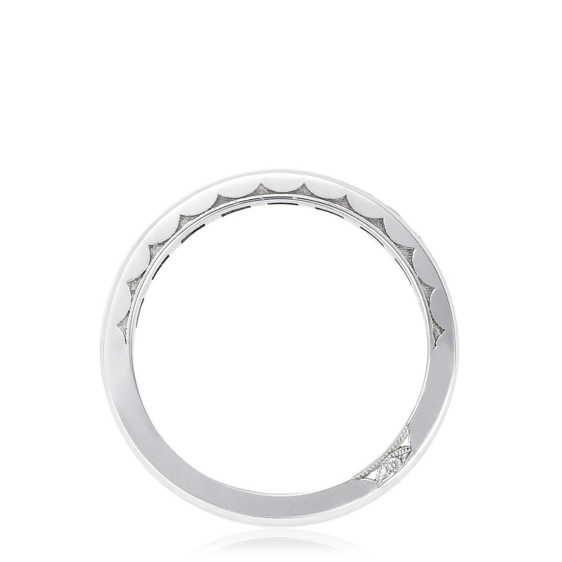 Channel Set Wedding Band