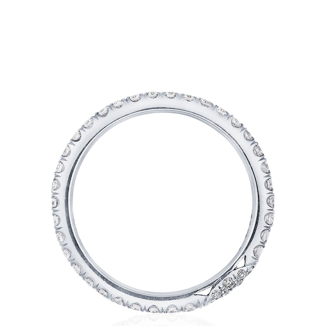 Single Row Pavé Wedding Band