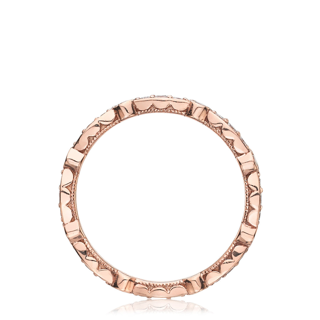 Marquise and Round Design Wedding Band