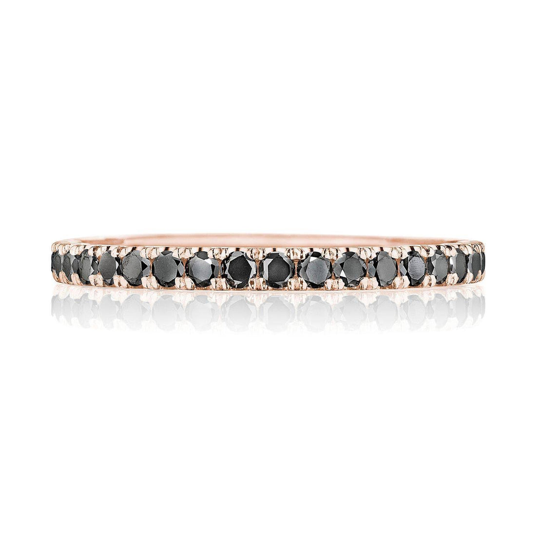 String of Black Diamonds Ring