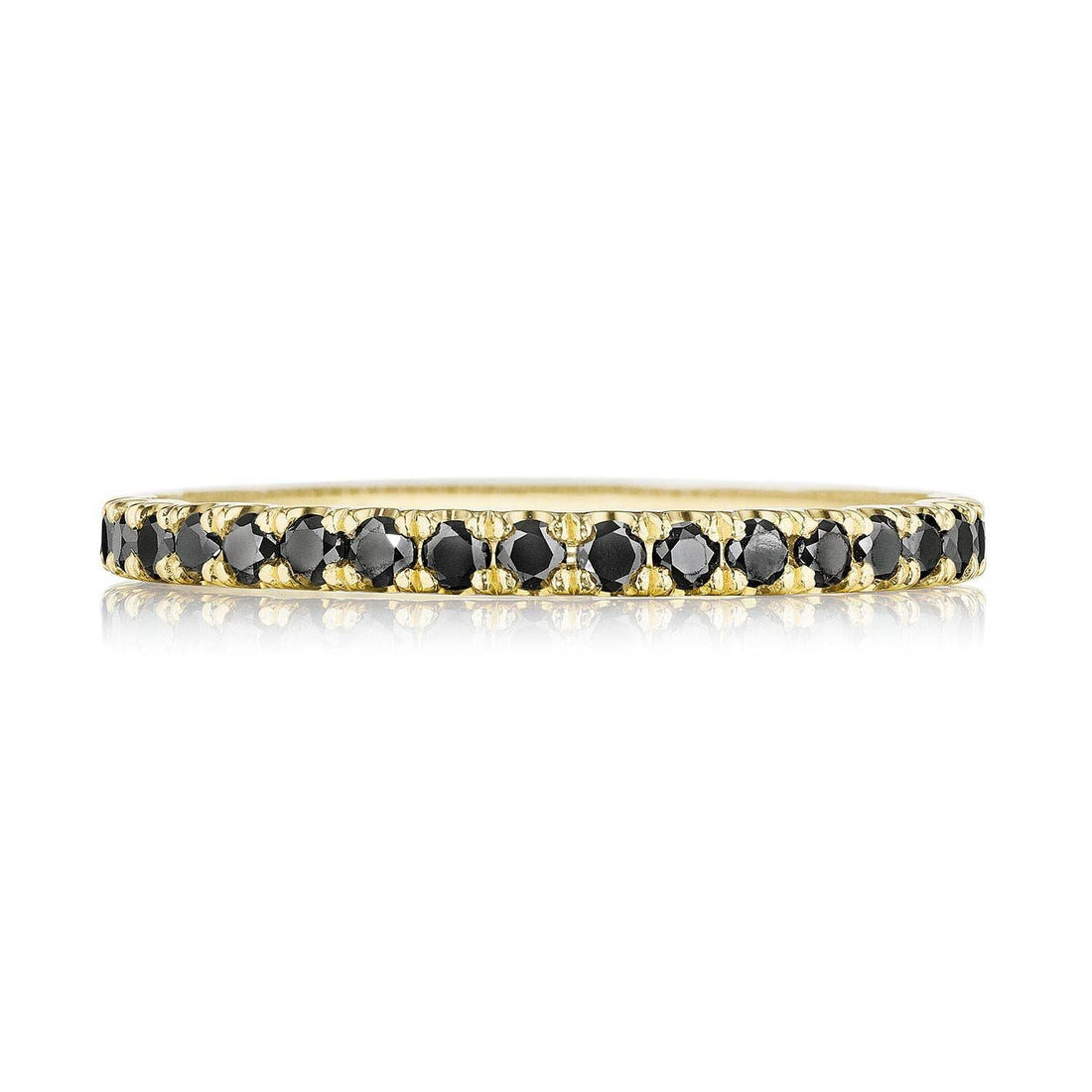 String of Black Diamonds Ring