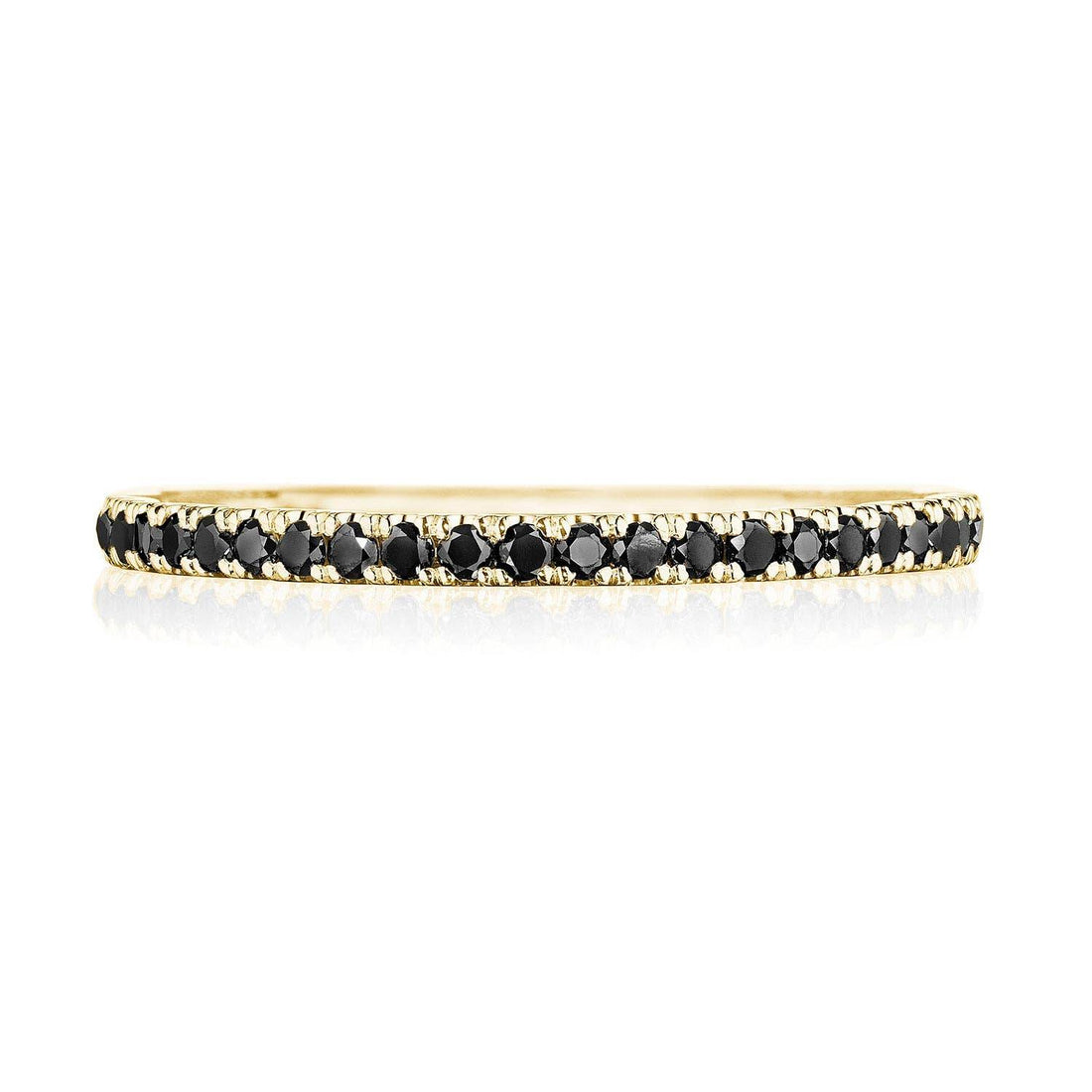 String of Black Diamonds Ring