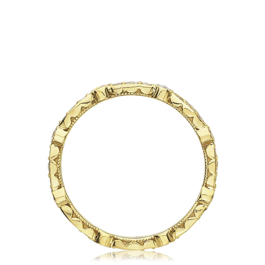 Marquise and Round Design Wedding Band