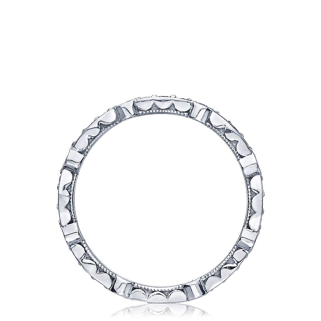 Marquise and Round Design Wedding Band
