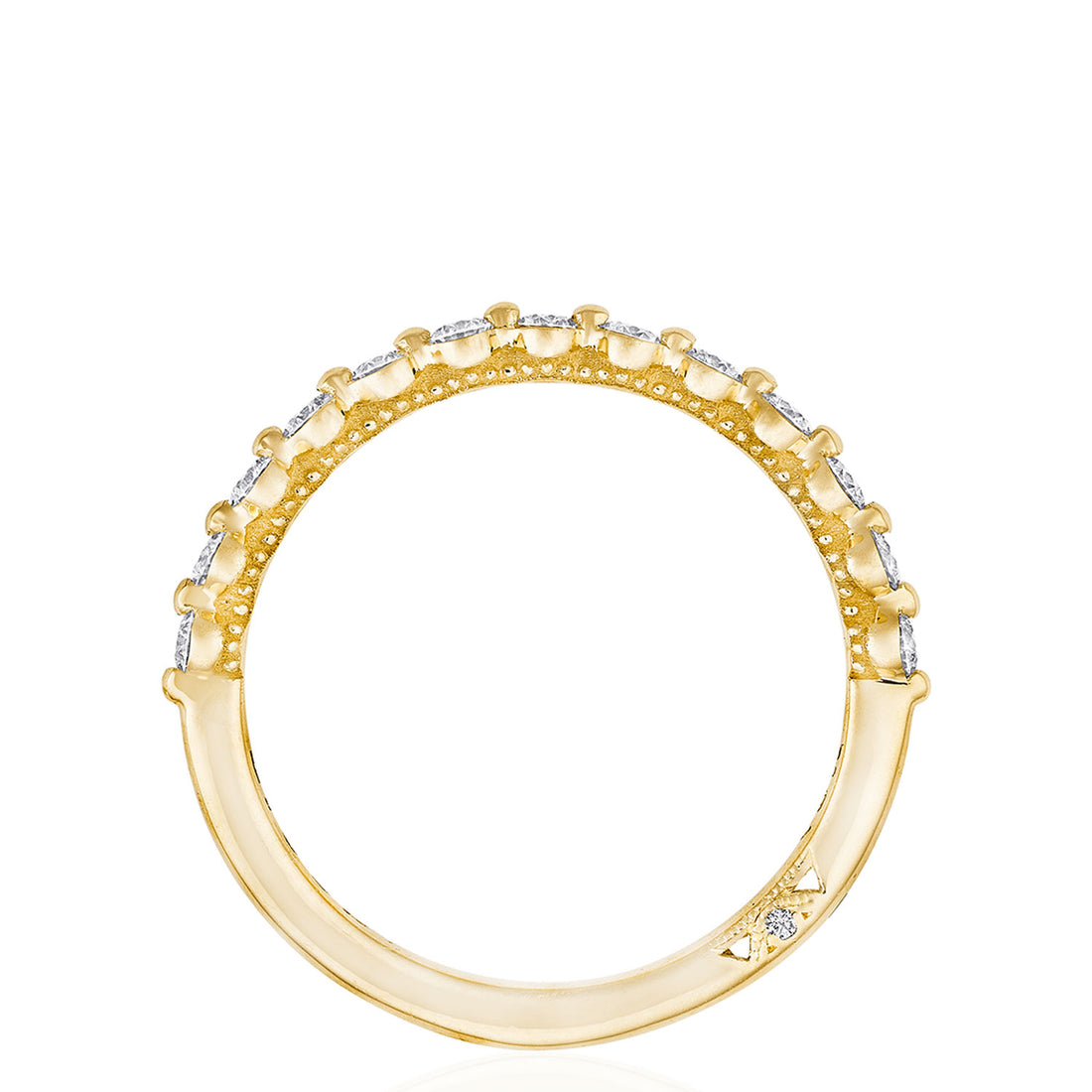 Round Diamond Wedding Band, 2mm