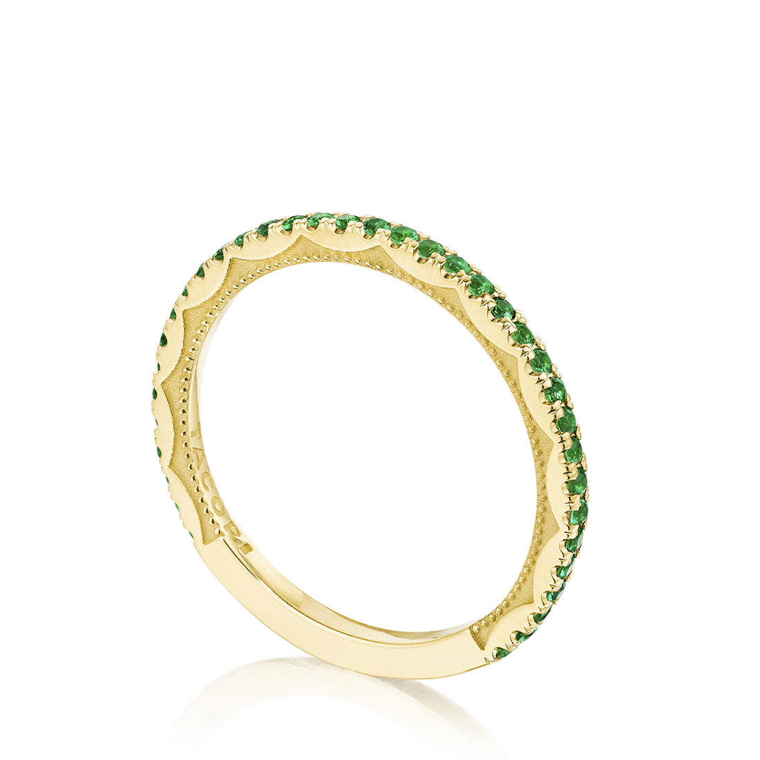 String of Emeralds Ring