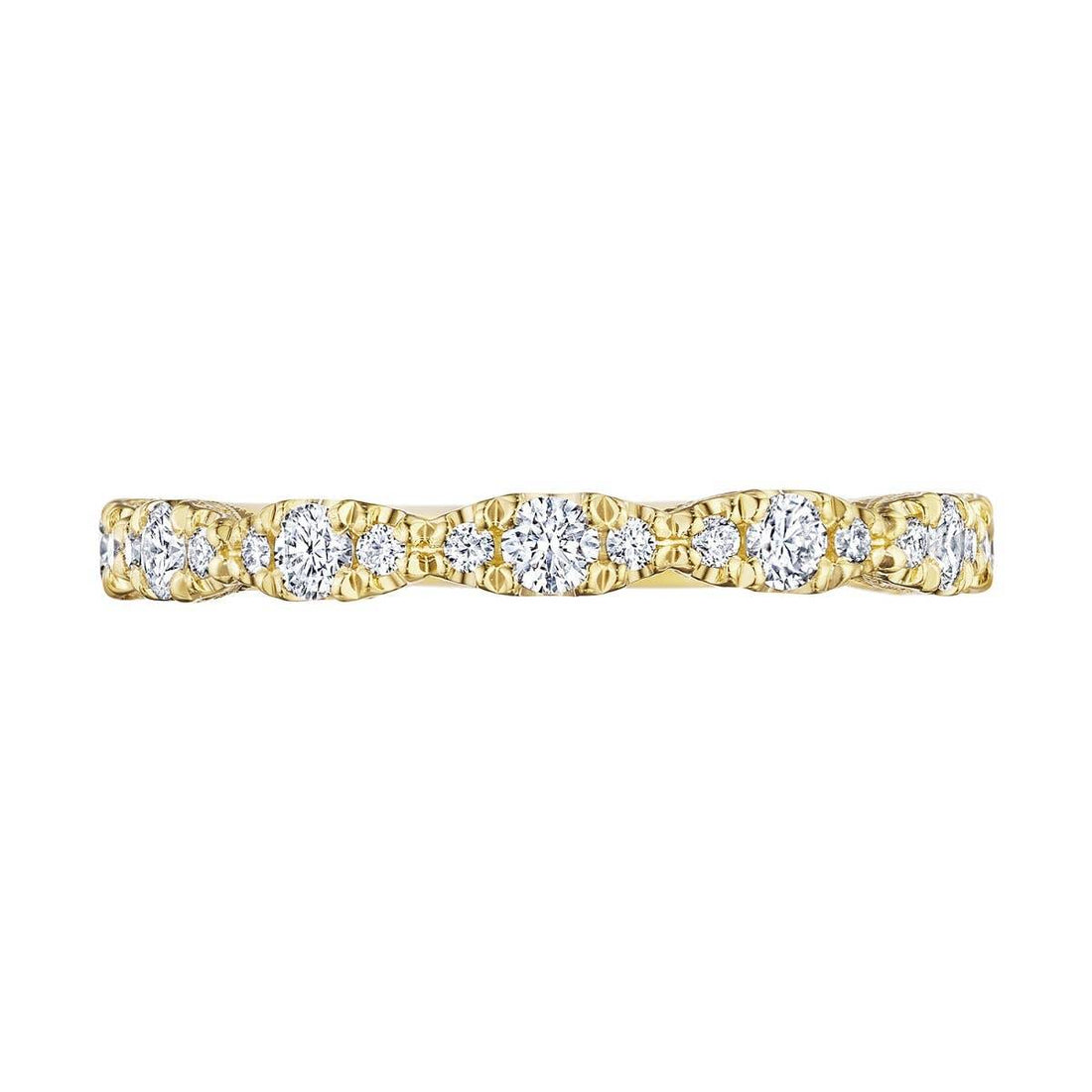 Marquise Shape Design Detail Wedding Band