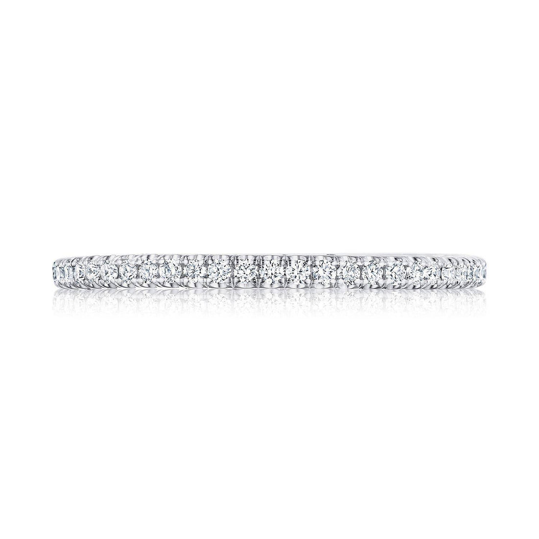 French Pavé Diamond Wedding Band - 2.5mm