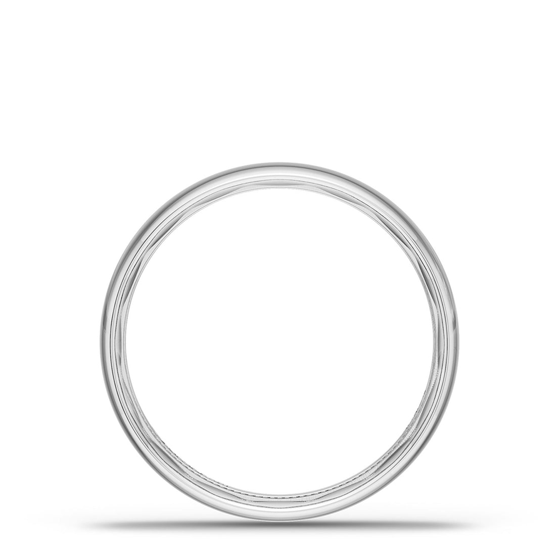 Classic Rounded in High Polish Finish Wedding Band