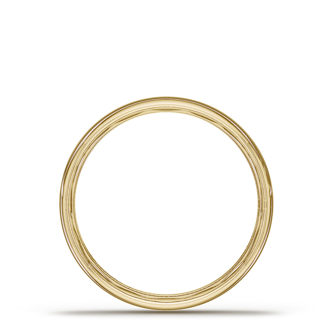 Classic Rounded in High Polish Finish Wedding Band