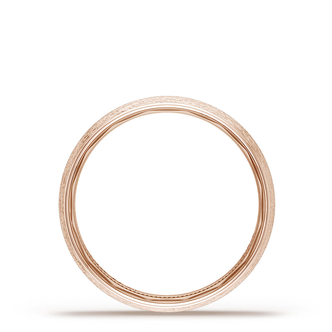 Classic Rounded in Brushed Finish Wedding Band