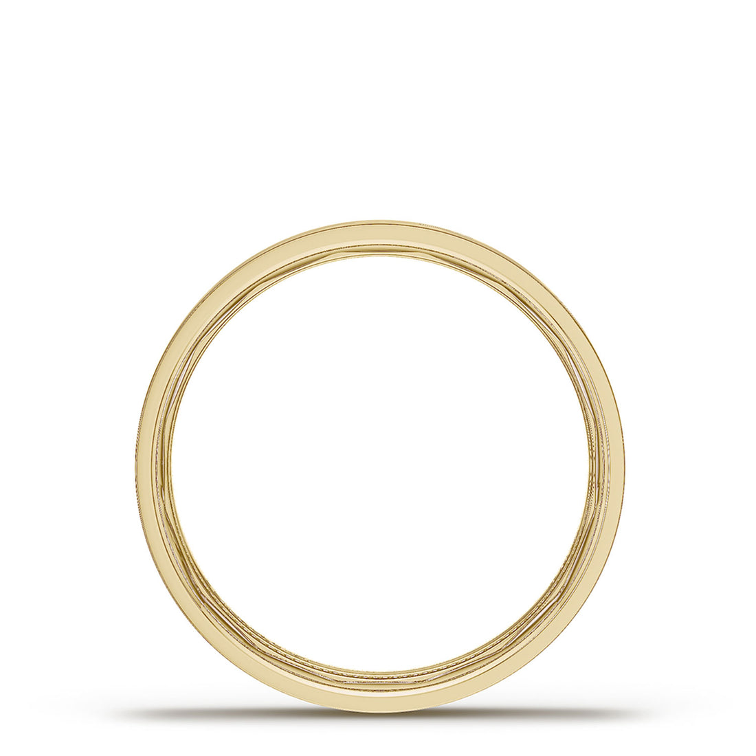 Classic Flat in High Polish Finish Wedding Band