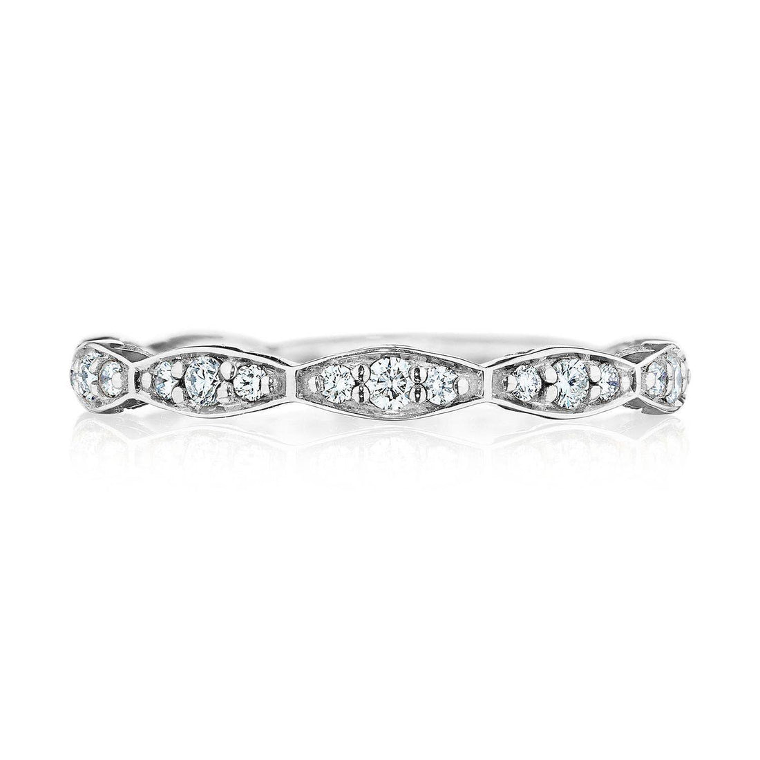 Marquise Design Wedding Band with Diamond