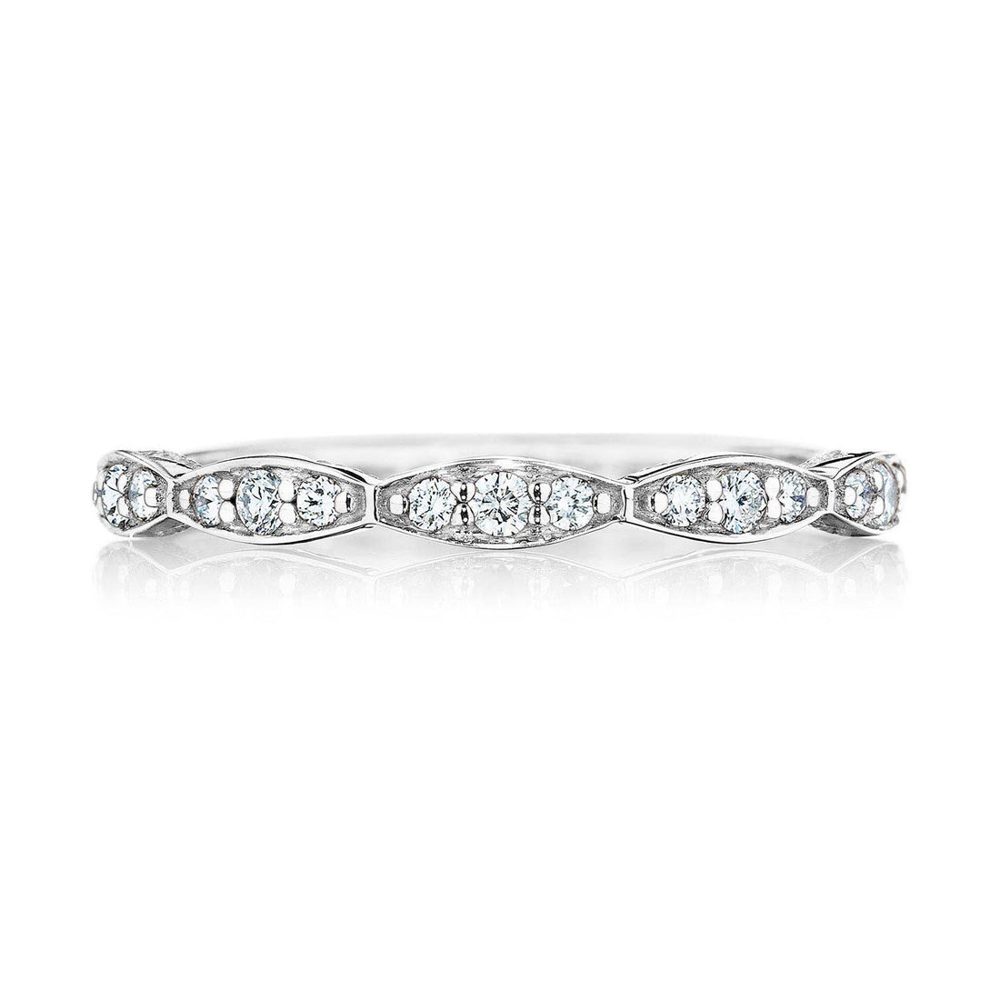 Marquise Design Wedding Band with Diamond