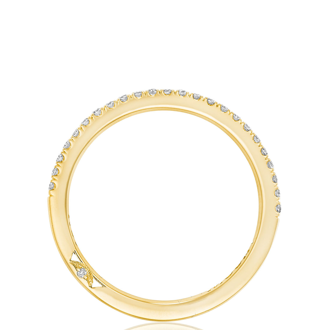 French Pavé Diamond Wedding Band - 1.5mm