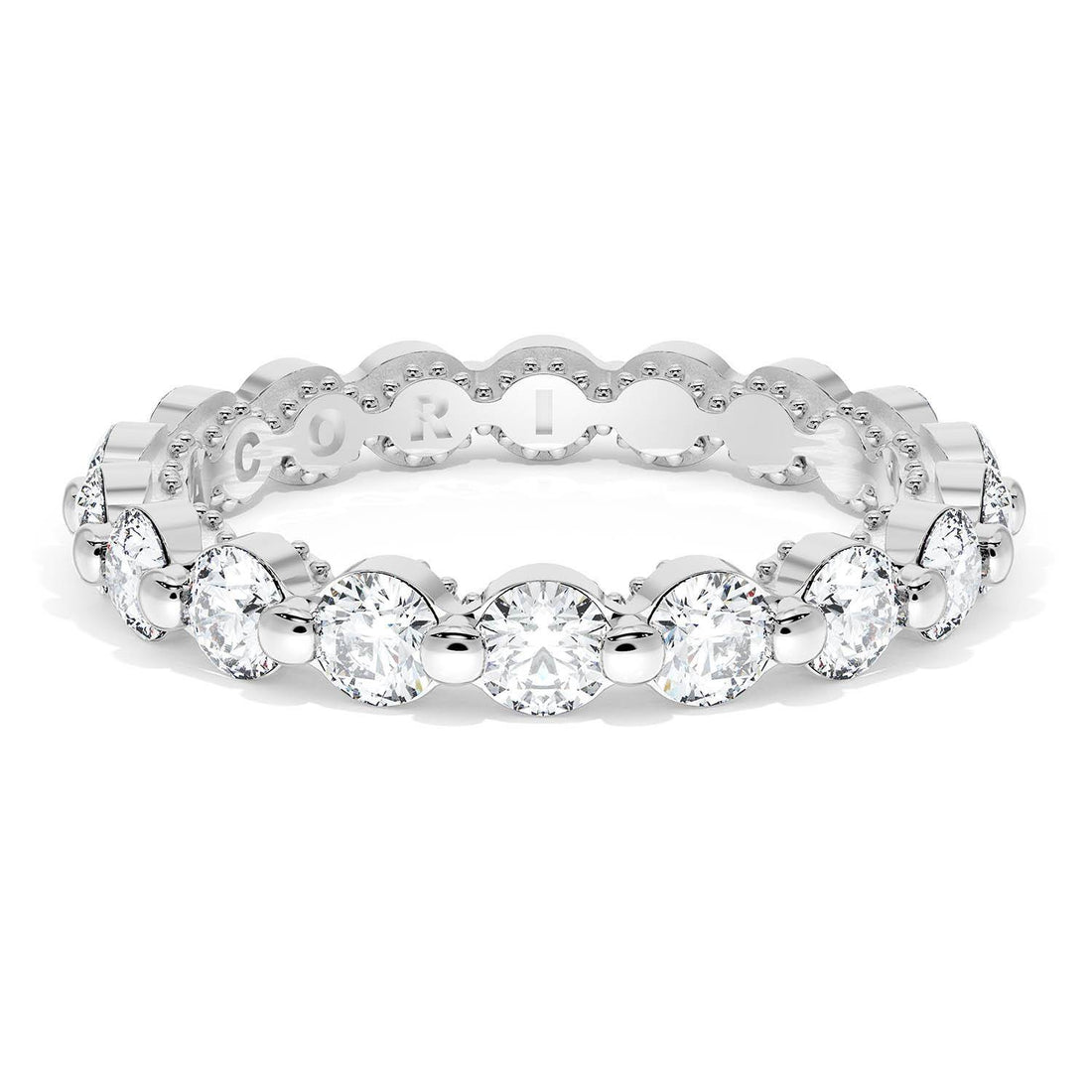 Round Diamond Wedding Band, 3.40mm