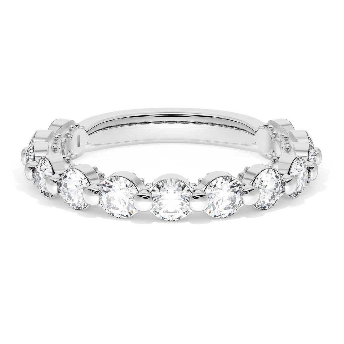Round Diamond Wedding Band, 3.40mm