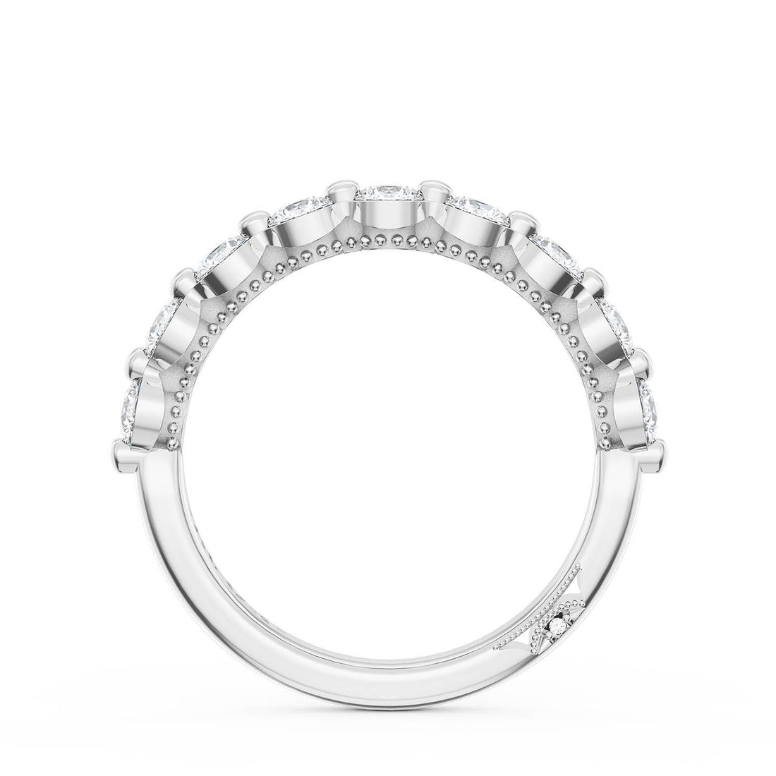 Round Diamond Wedding Band, 3.40mm