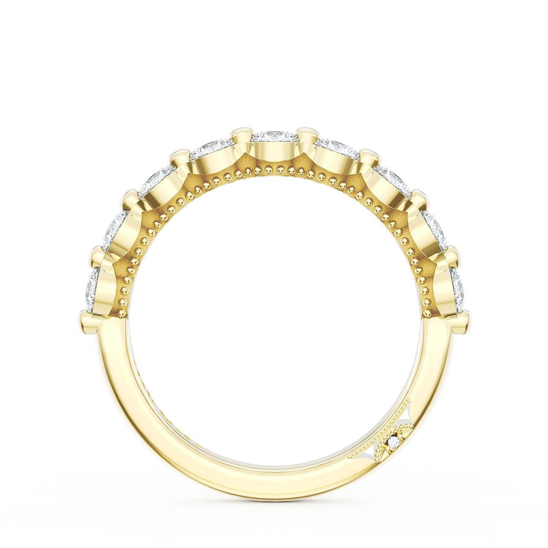 Round Diamond Wedding Band, 3.40mm