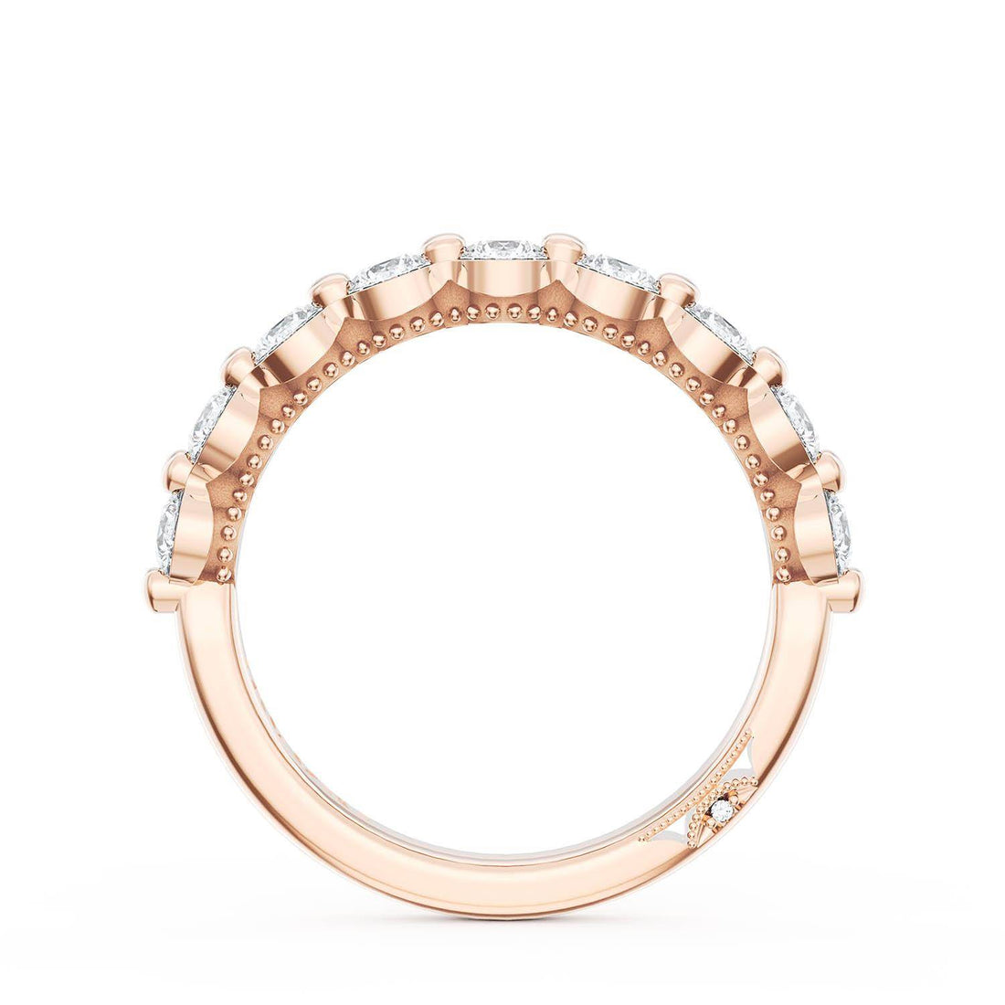 Round Diamond Wedding Band, 3.40mm