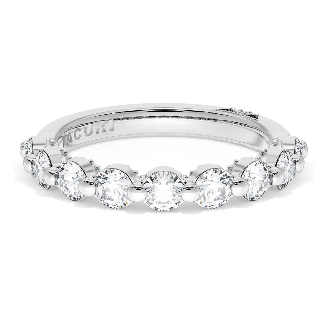 Round Diamond Wedding Band, 3.40mm