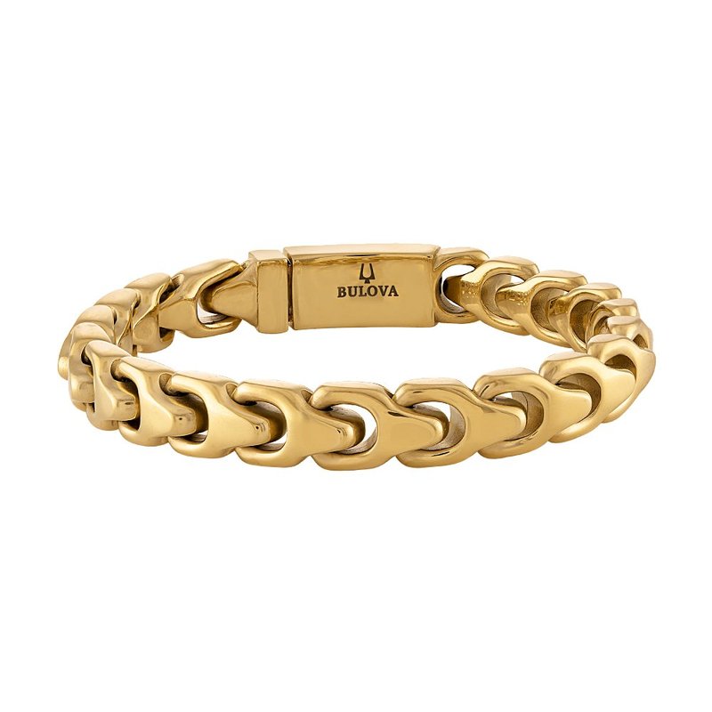 Bulova Stainless Steel Classic Jewelry Mens Bracelet