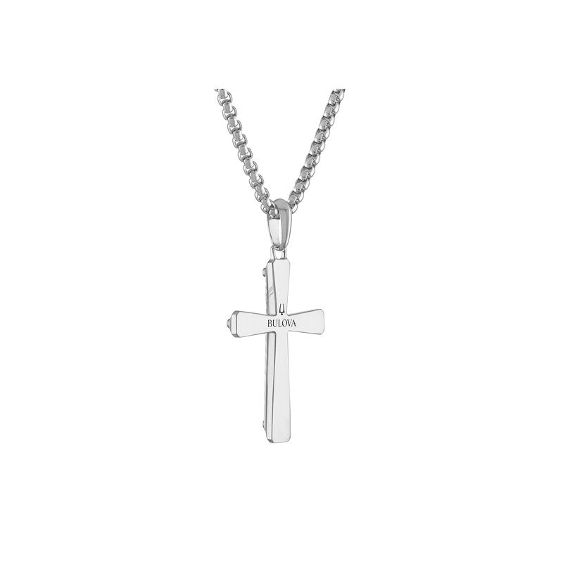 Bulova Sterling Silver 925 Luxury Jewelry Mens Pendant