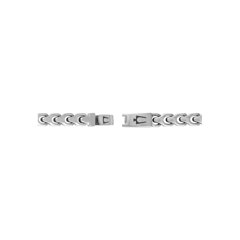 Bulova Stainless Steel Classic Jewelry Mens Bracelet