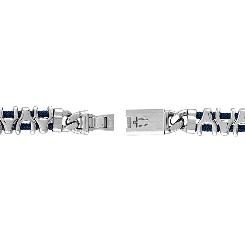 Bulova Stainless Steel Classic Jewelry Mens Bracelet