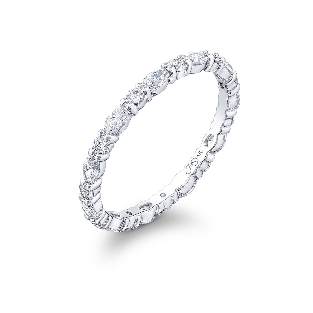 Diamond Eternity Band Marquise & Round 0.84 ctw.