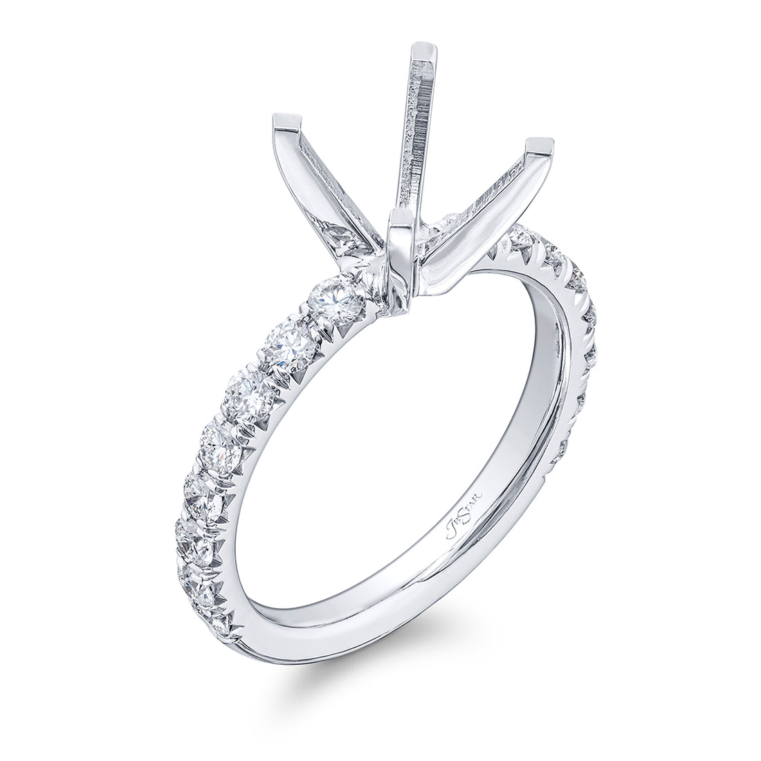 Beautiful diamond semi-mount