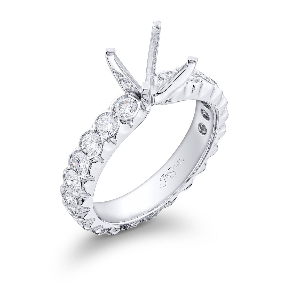 Beautiful diamond semi-mount