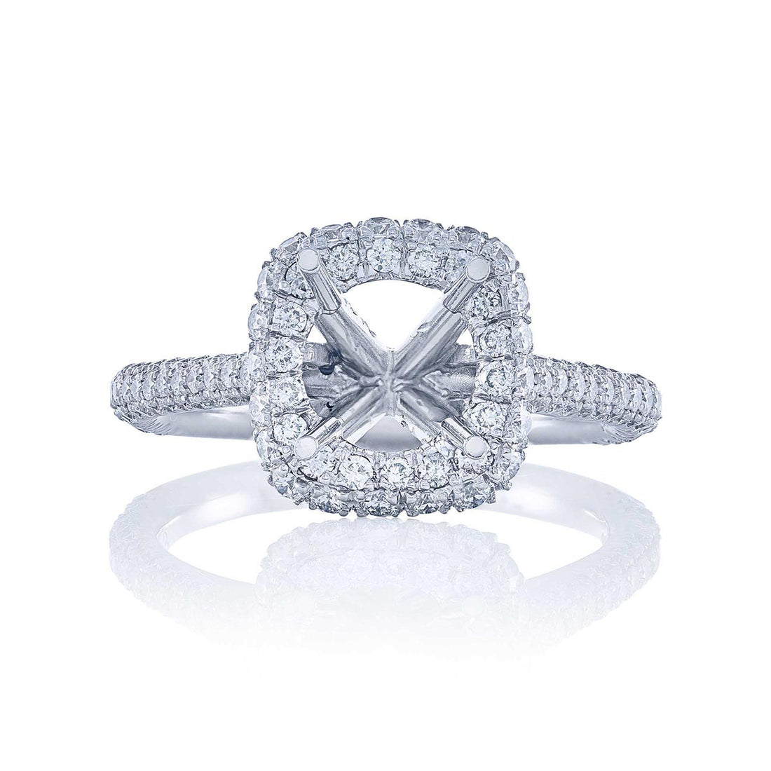 Beautiful diamond semi-mount