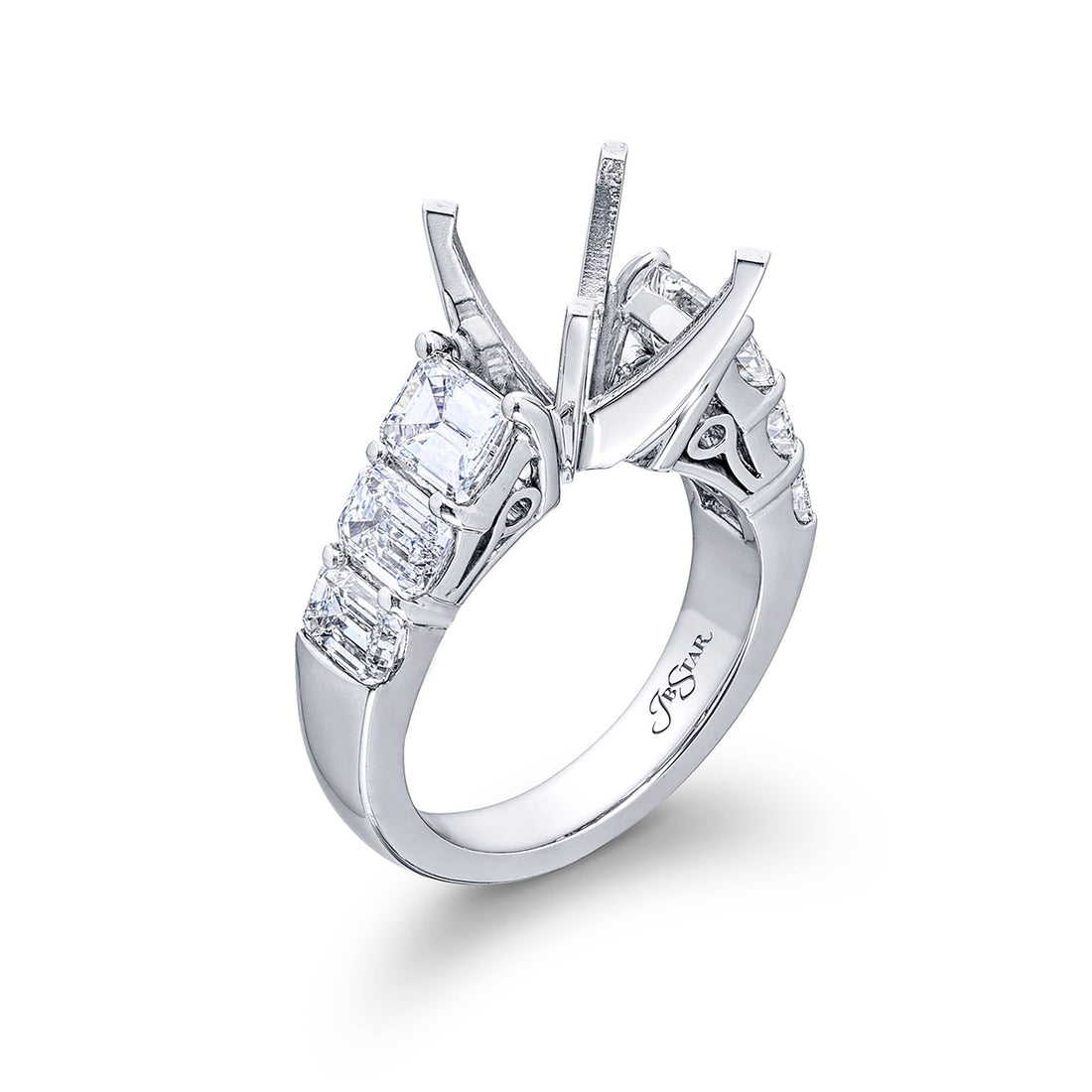 Beautiful diamond semi-mount