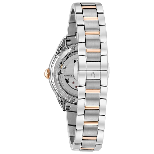 Bulova Sutton Stainless Steel and Rose-Tone MOP Dial 34mm Automatic