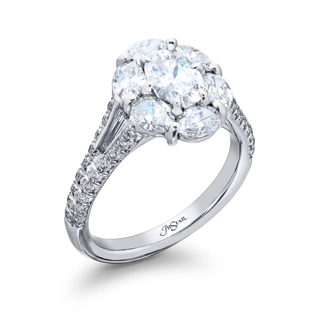 0.70 ct. GIA-Certified Oval Diamond Ring in Platinum