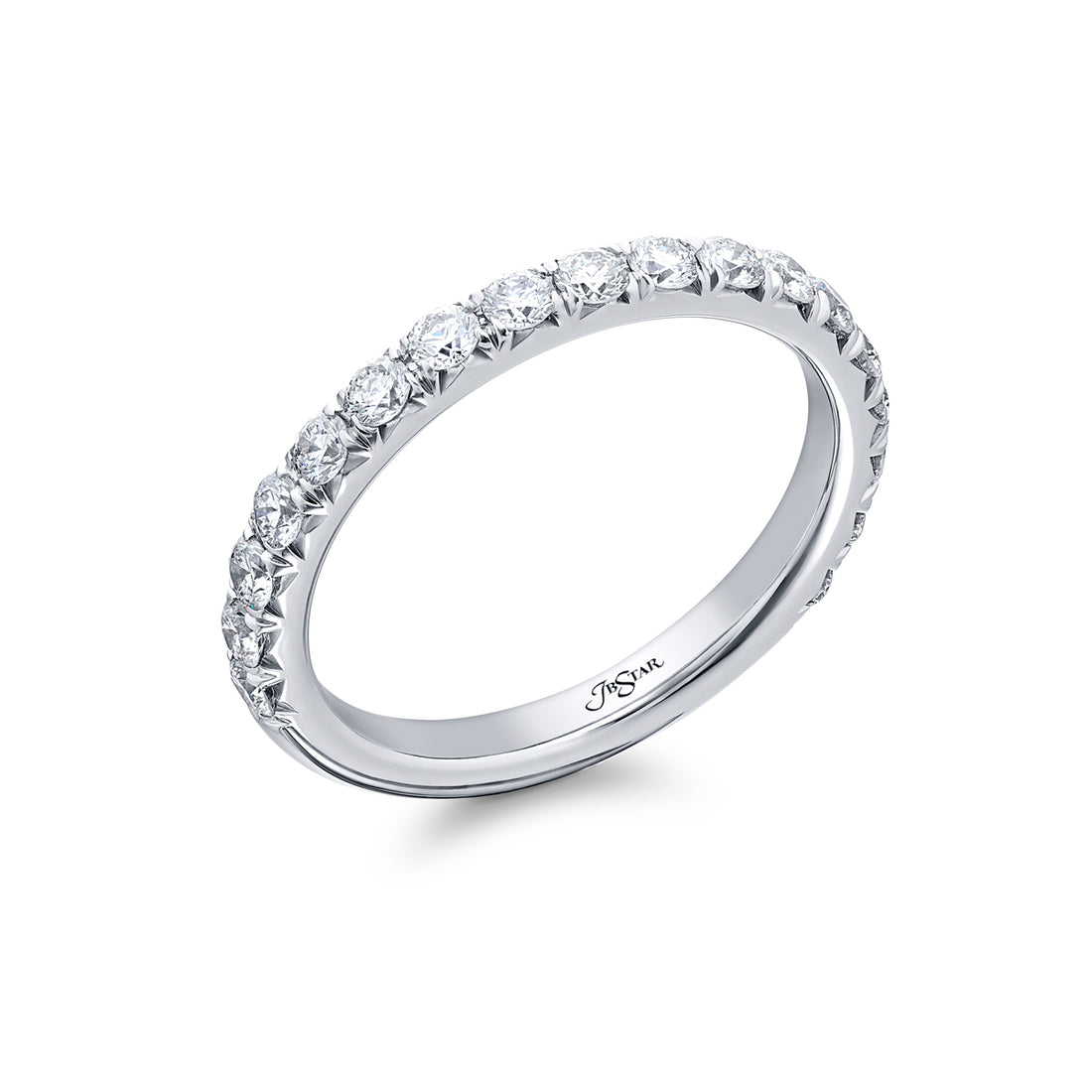 Elegance Elevated: Stunning Cut Down Diamond Eternity Band