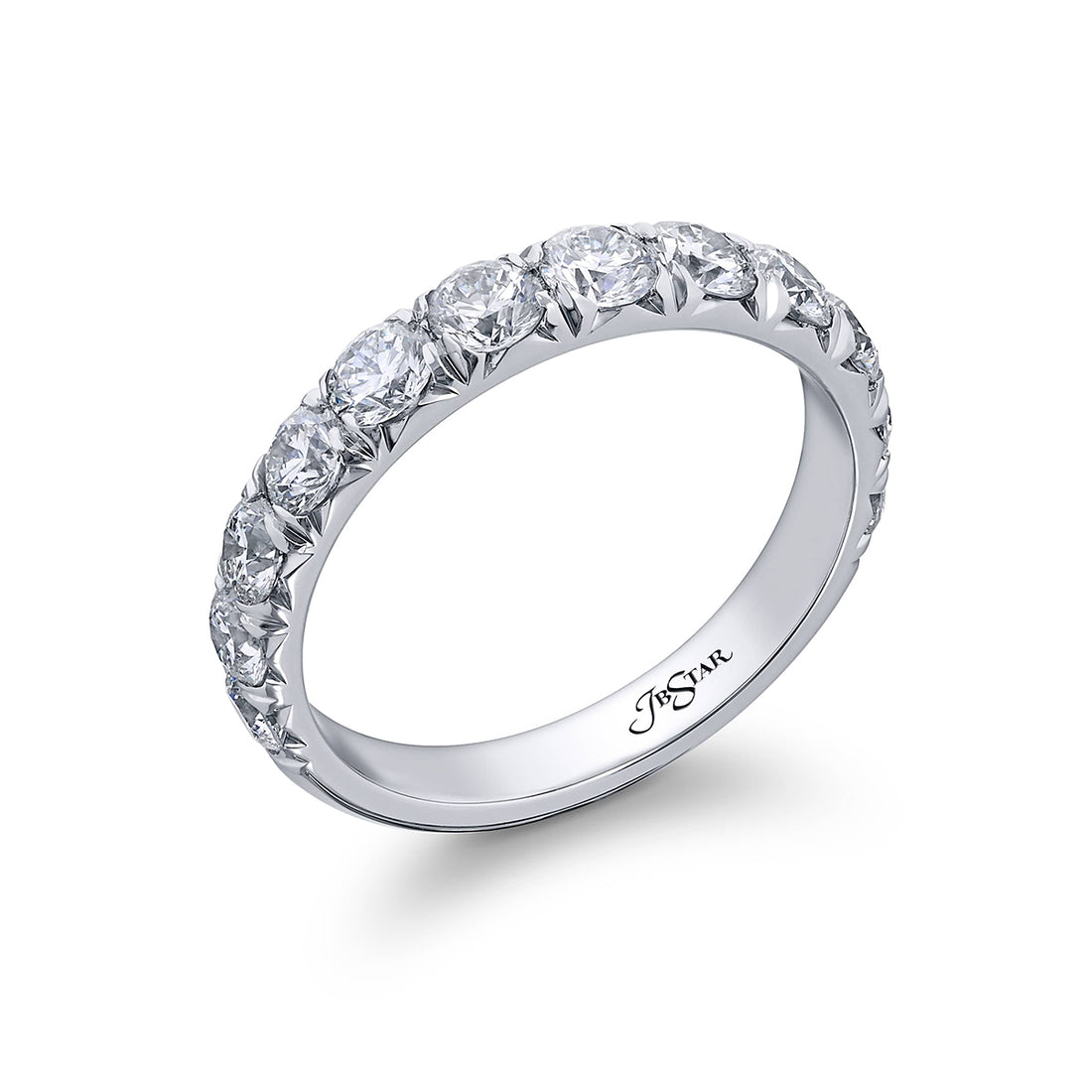 Elegance Elevated: Stunning Cut Down Diamond Eternity Band