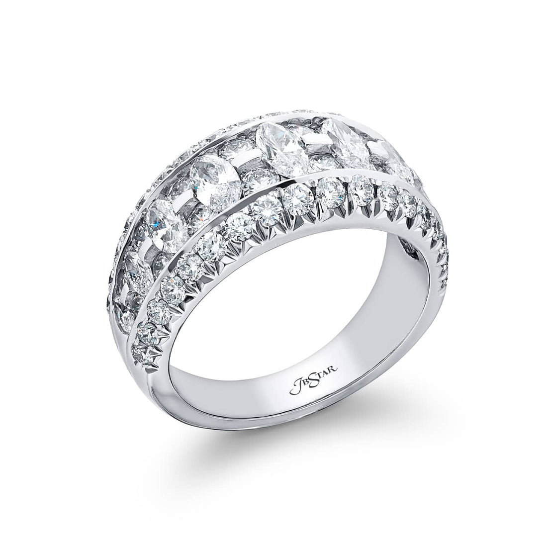 Elegance Elevated: Iconic Multi-Row Diamond Band