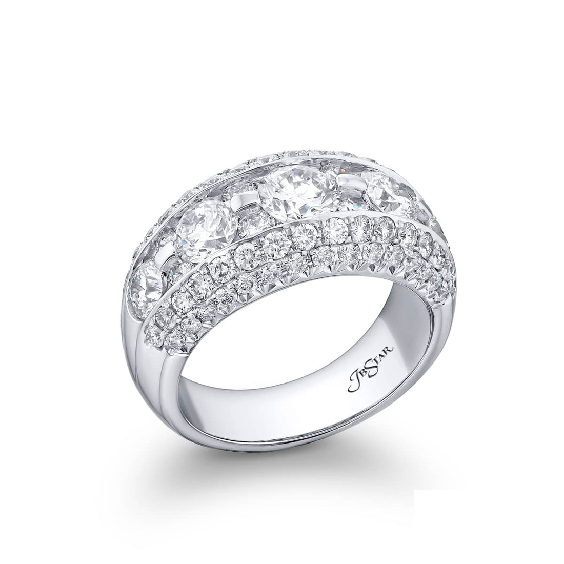 Elegance Elevated: Iconic Multi-Row Diamond Band