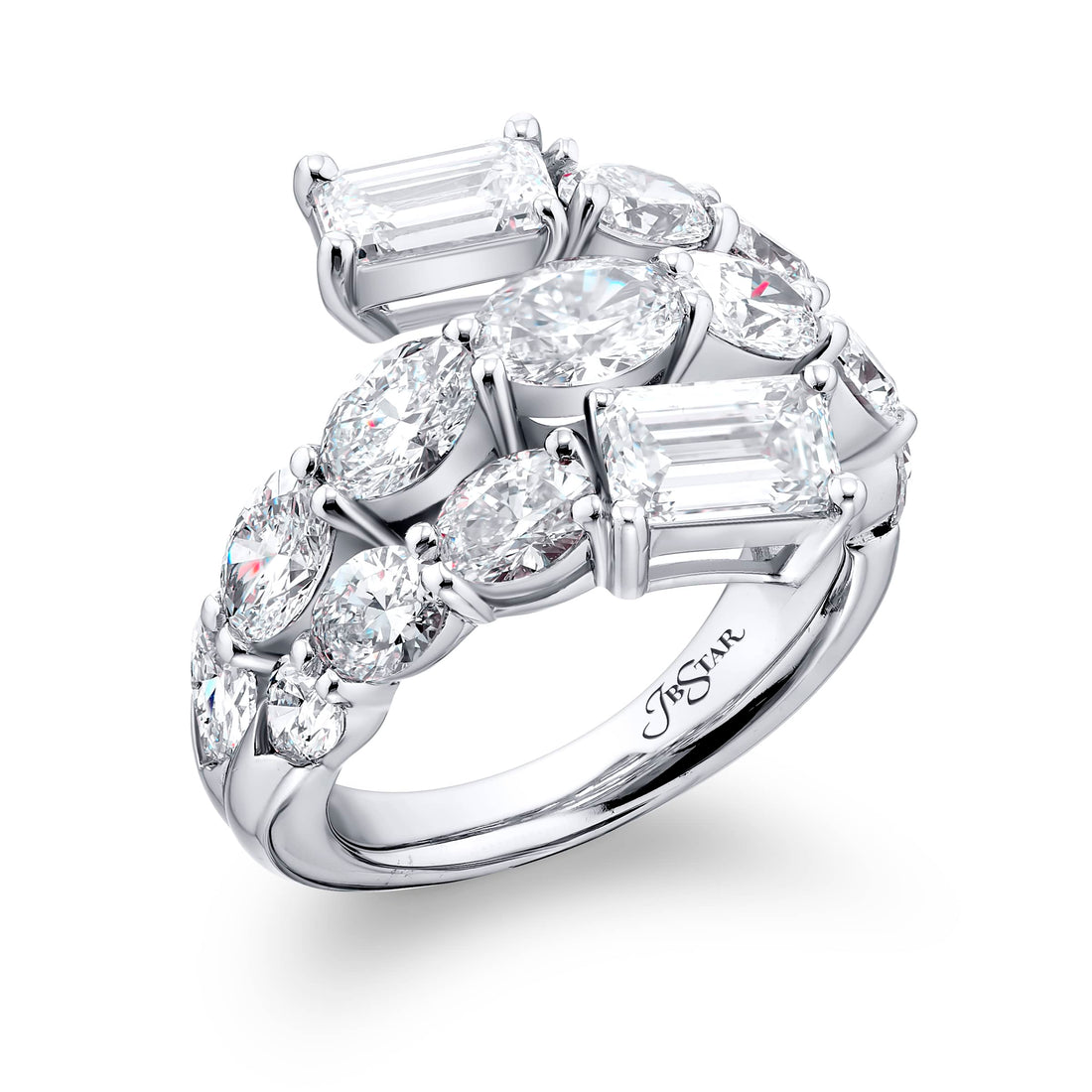 Row Twogether Diamond Ring