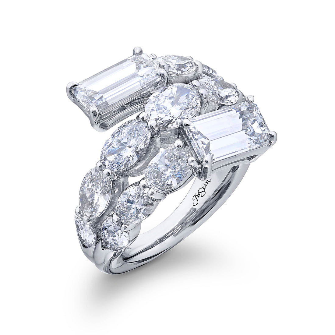 Row Twogether Diamond Ring