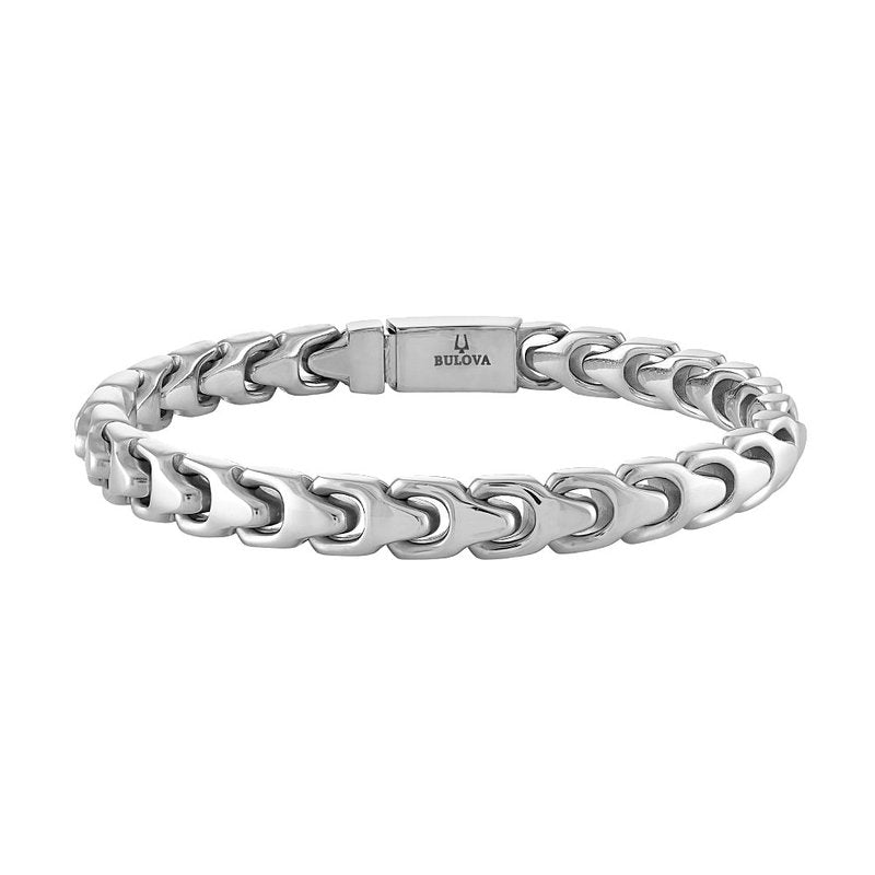 8.0X5.5MM POLISH STEEL CHAIN BRACELET